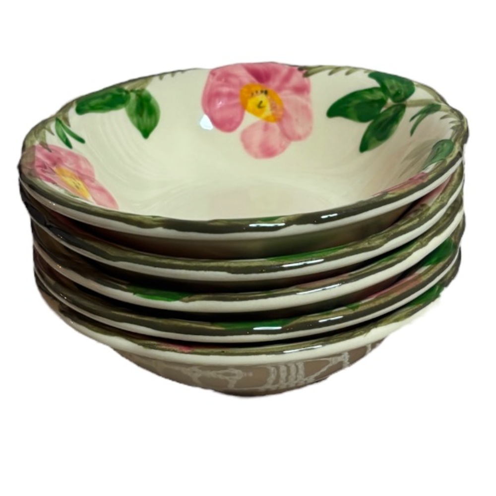 Franciscan Desert Rose 6” Bowl Small Dessert Soup Cereal Fruit Set of 5 Pink - Picture 6 of 15